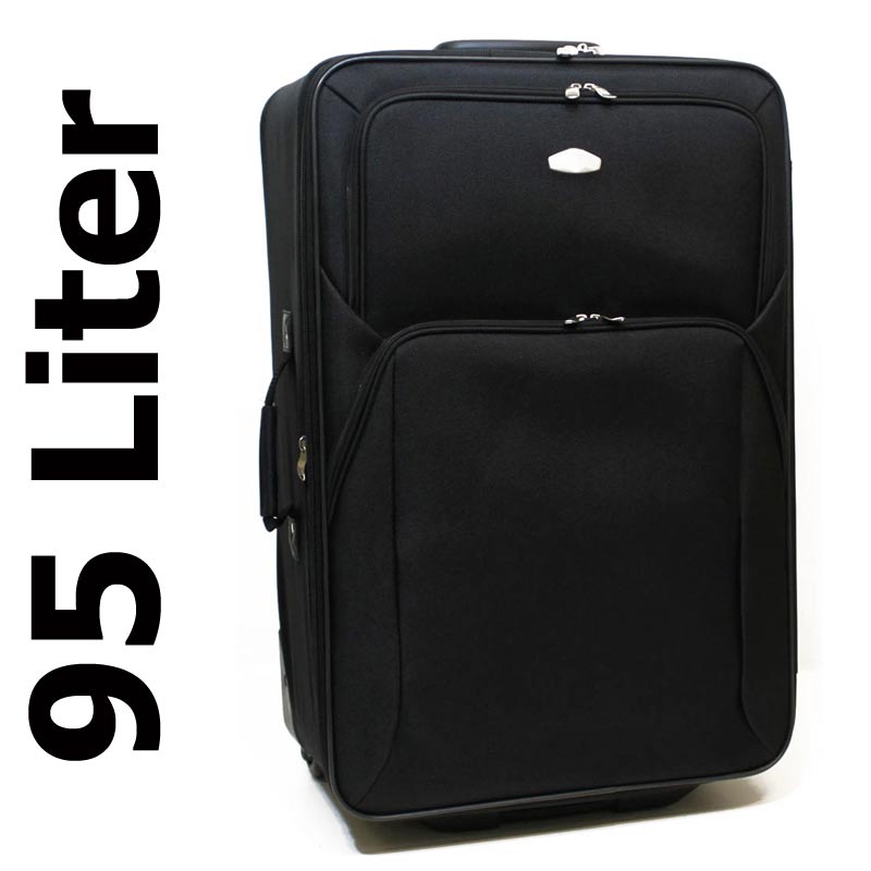 Trolley Reisekoffer XL 95 L No. 401 Nylon Koffer Schloss Suitcase Bag