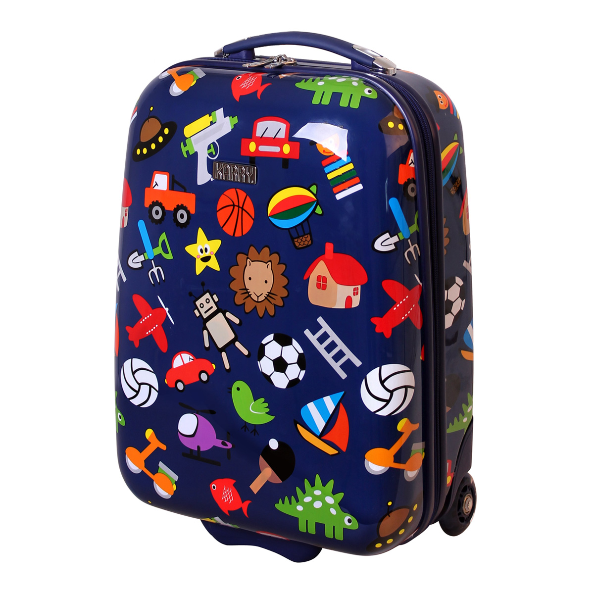 Children's Hard Shell Hand Luggage Girls Boys Travel Suitcase Trolley